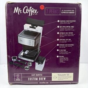 Mr. Coffee Cafe Barista, Latte, Cappuccino, Espresso Maker with Milk Frother